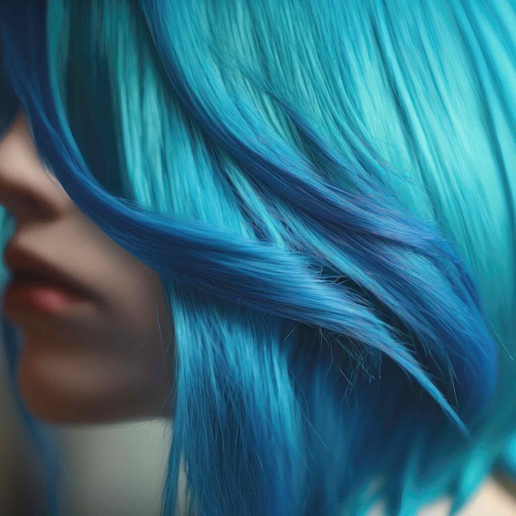 Pelo azul de Peluqueros de Moda